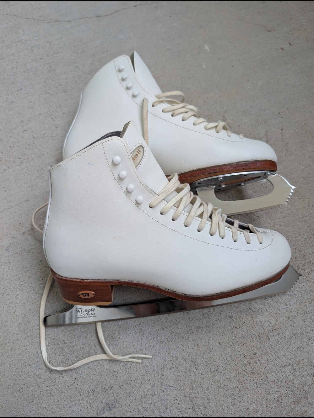 Riedell 292 W Figure Ice Skates Wilson Excel Blades size 8 1/2